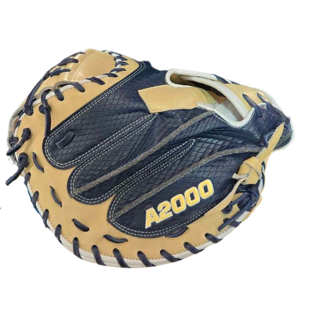 BB GLOVE WILSON A2000 SA34SS  Tan/Navy - 34'' BS25