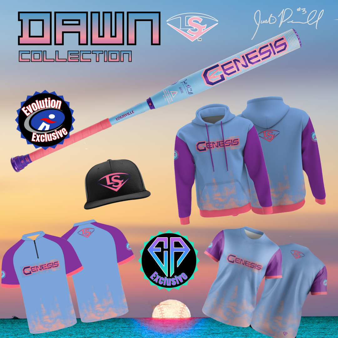2026 Louisville Slugger Genesis Miami Dawn 2 Piece Maxloaded (0.75 oz) 13" Slo-Pitch Bat USSSA-Evolution Exclusive