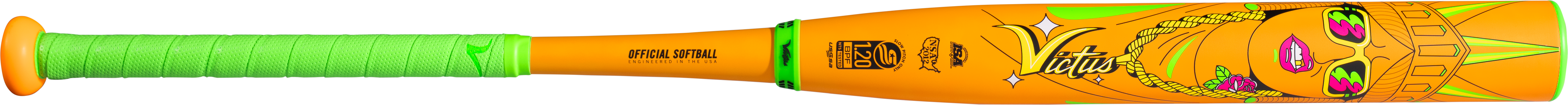 2026 Victus Beacon Neon Orange 2 Piece Ya - Ya (0.5 oz) 12.75" Slo-Pitch Bat USSSA