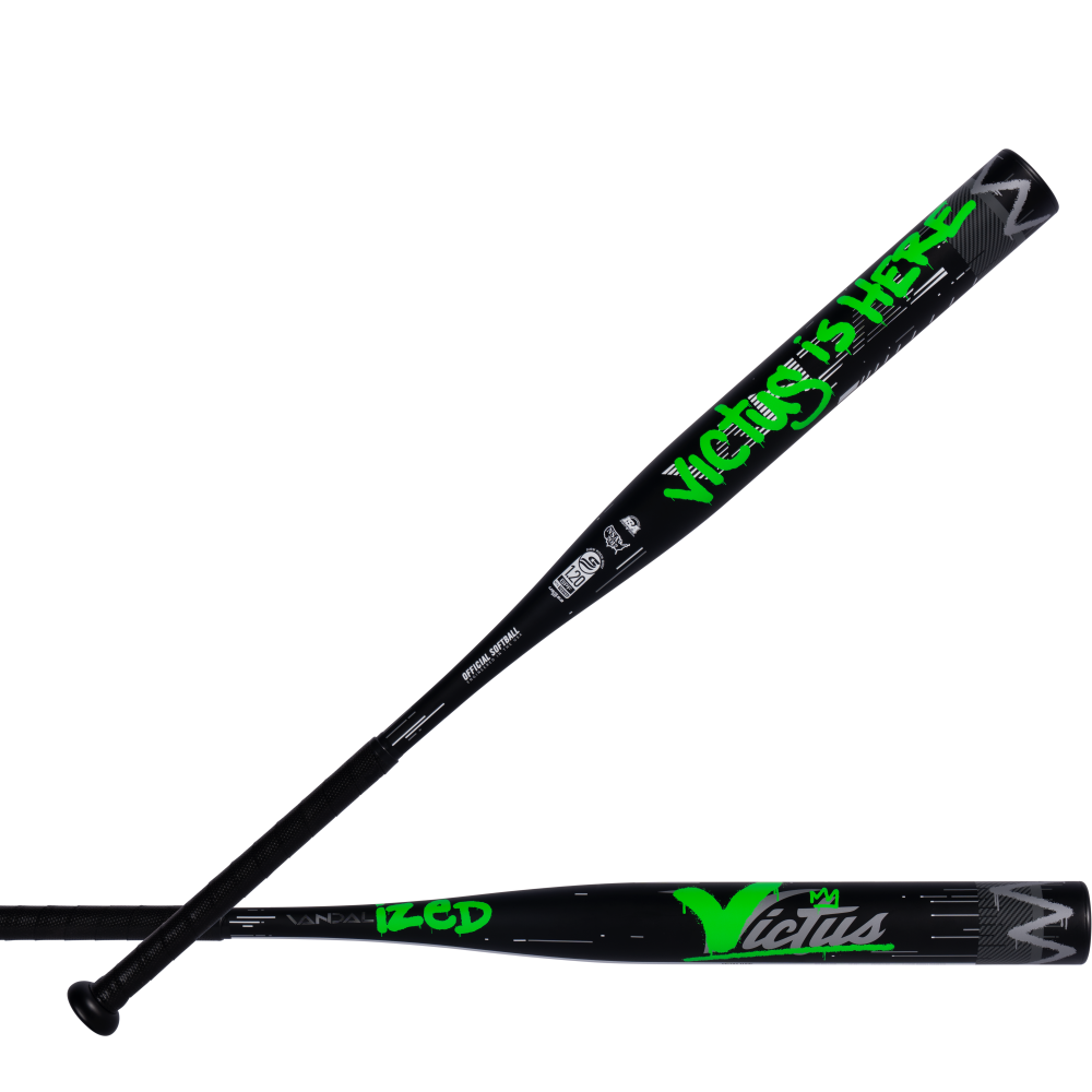 2027 Victus Vandalized Black 1 Piece 12.25" Big Boy (1.0 oz) Slo-Pitch Bat USSSA VSPVD21BU