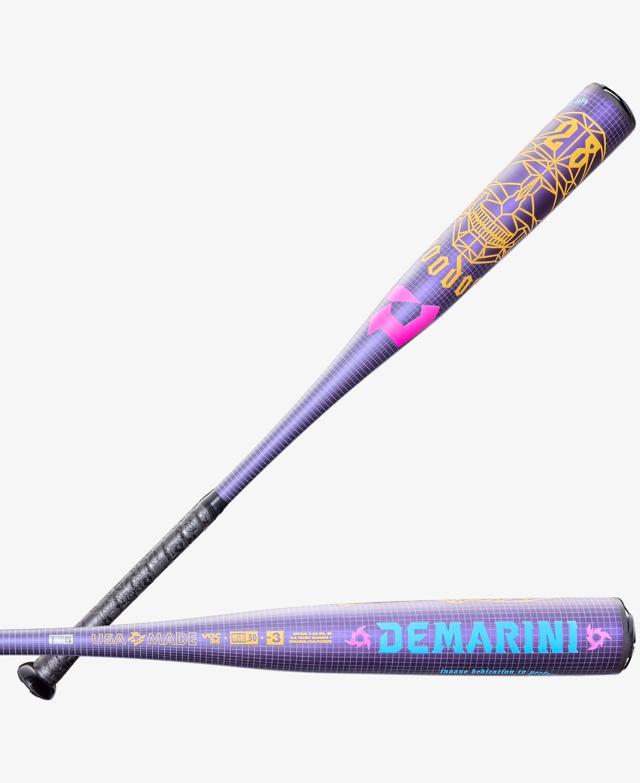 2026 Demarini Voodoo One -3 1 Piece Baseball Bat BBCOR