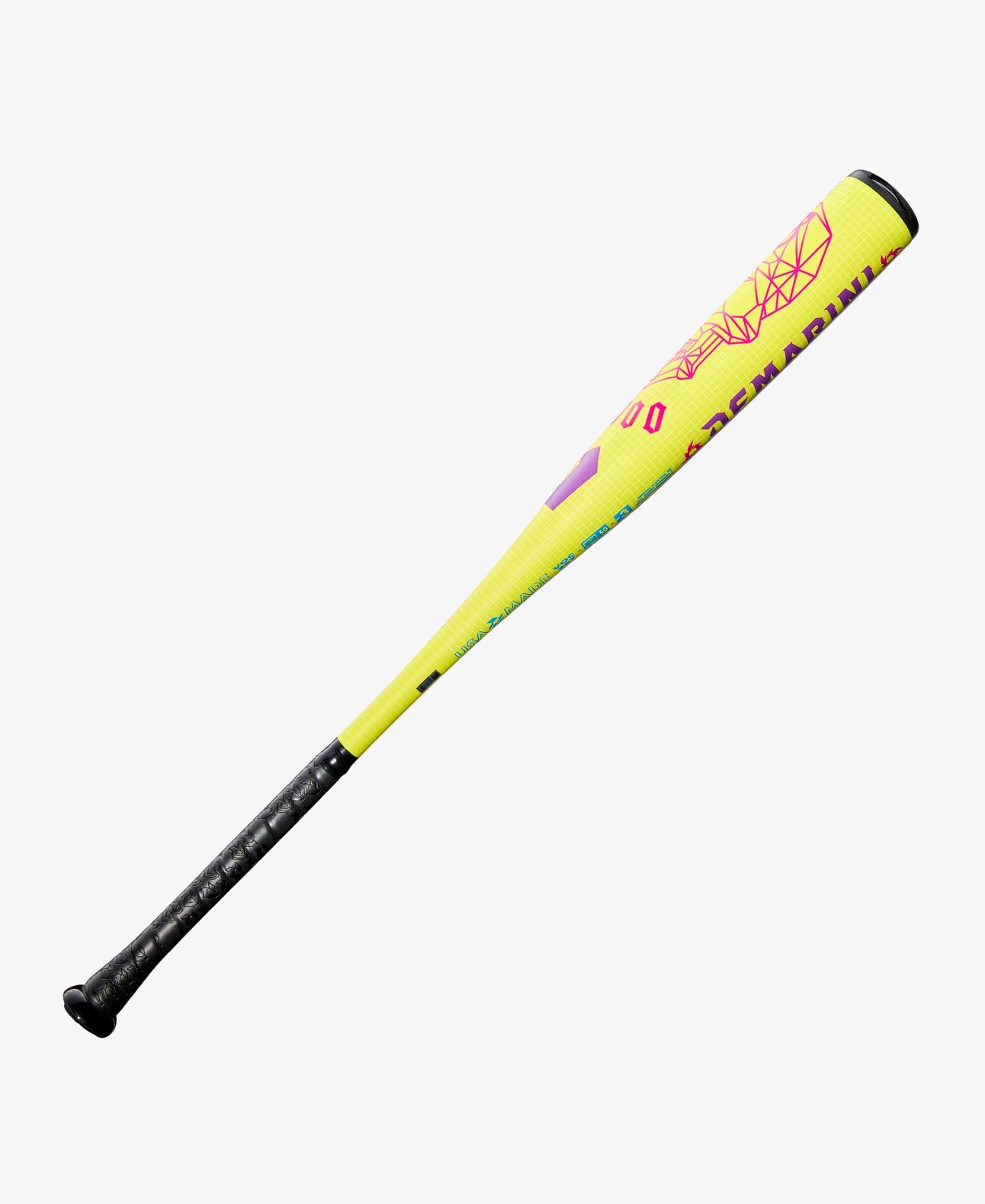 2026 Demarini Solar Yellow Voodoo One -3 1 Piece Baseball Bat BBCOR WBD2651010