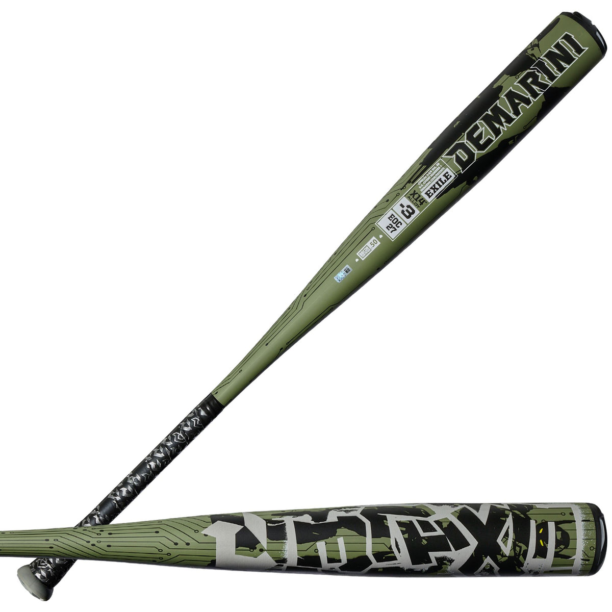 2027 Demarini 1 Piece Exile -3 Baseball Bat BBCOR WBD2704010