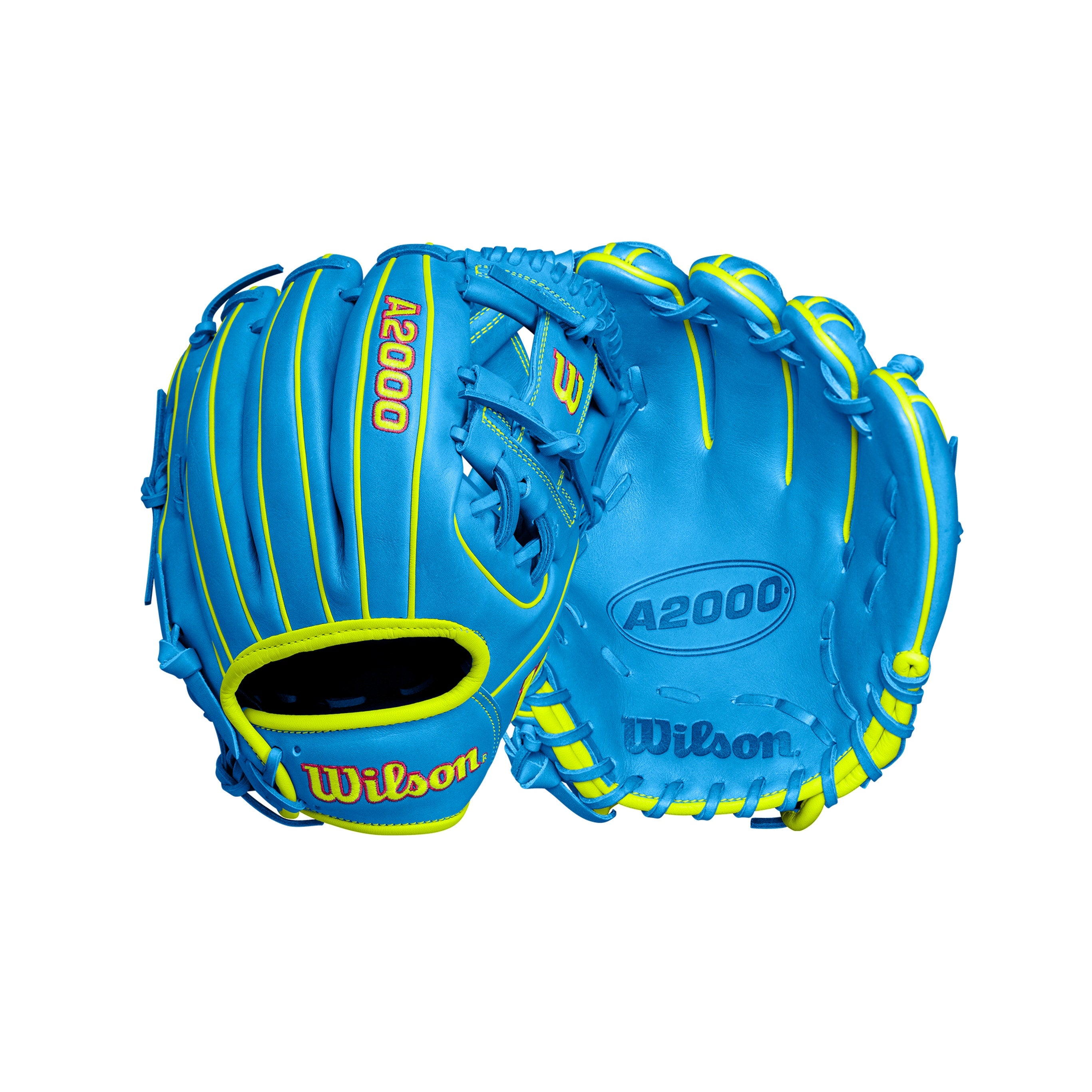 BB GLOVE WILSON A2000 1786 SKY BLUE/OPTIC 11.5'' BS24