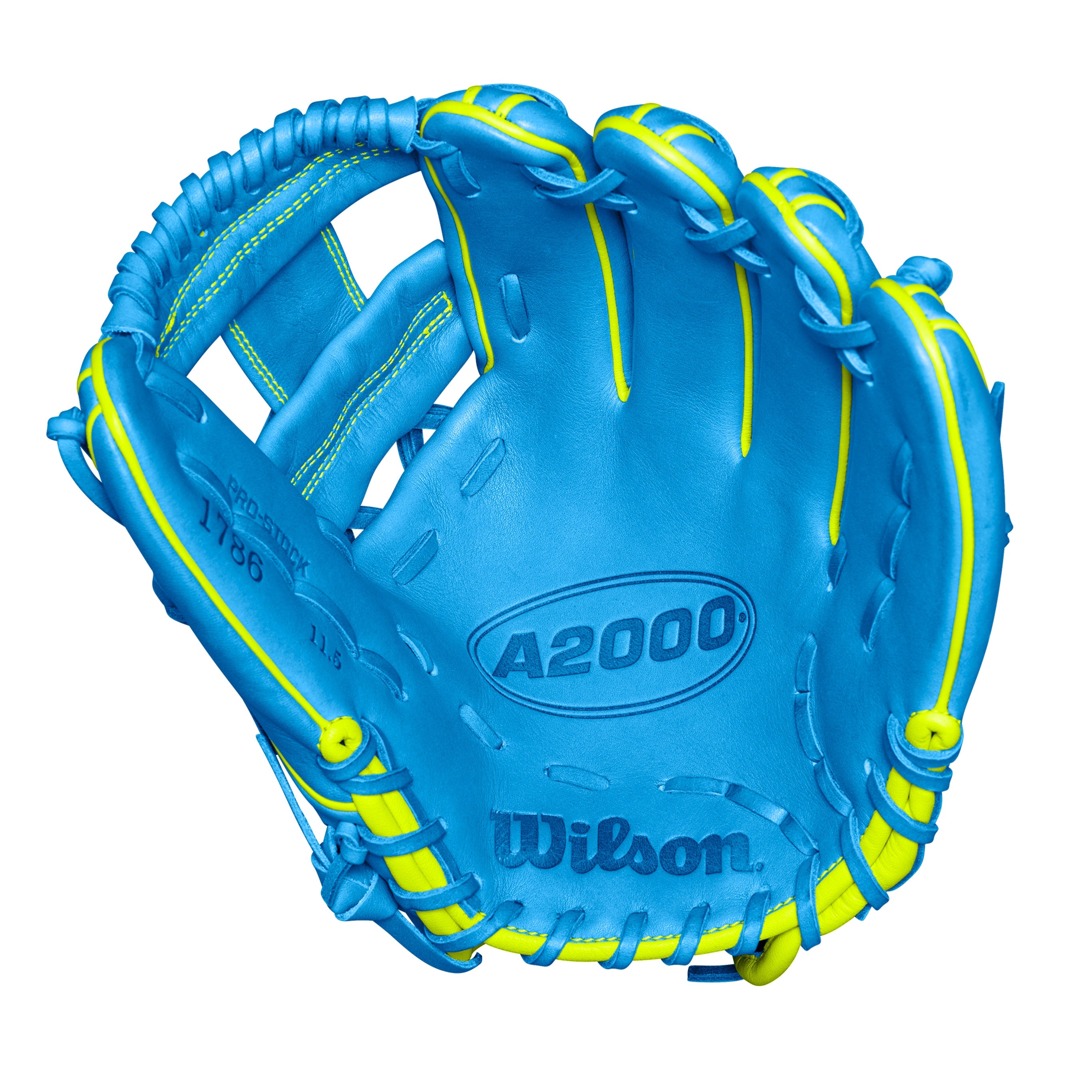 BB GLOVE WILSON A2000 1786 SKY BLUE/OPTIC 11.5'' BS24