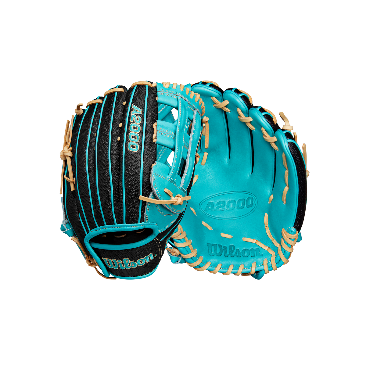 BB GLOVE WILSON A2000 PF50SS 12.25&#39;&#39;  BS25 BLACK/TEAL