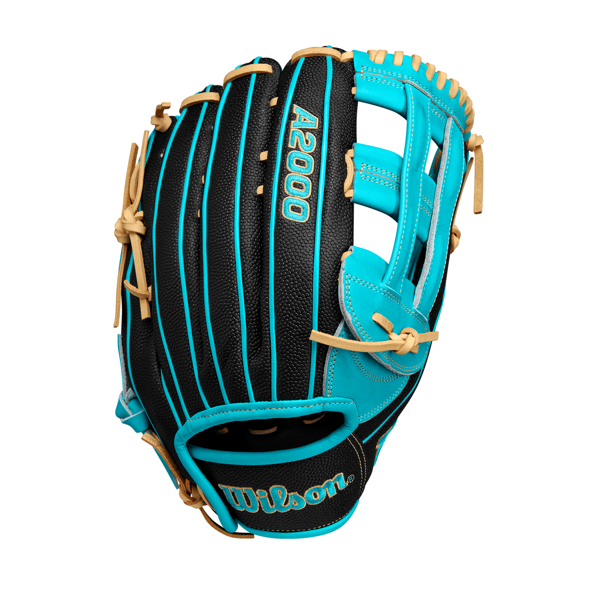 BB GLOVE WILSON A2000 PF50SS 12.25&#39;&#39;  BS25 BLACK/TEAL