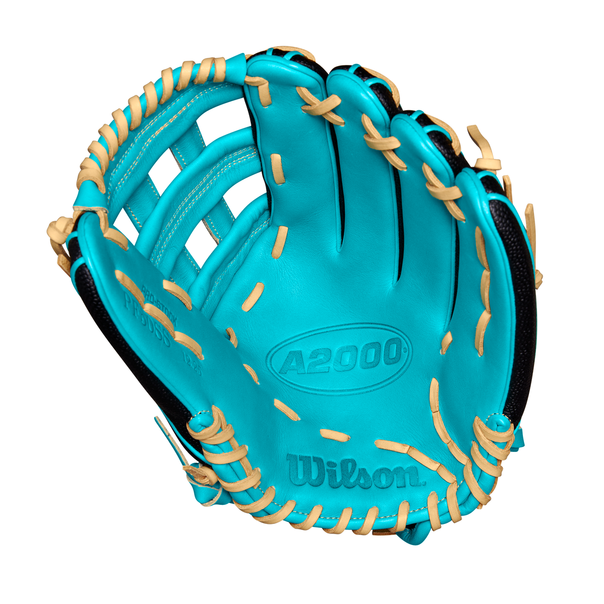 BB GLOVE WILSON A2000 PF50SS 12.25&#39;&#39;  BS25 BLACK/TEAL