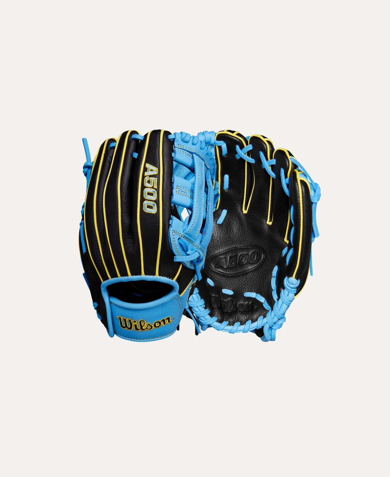 2025 Wilson A500 10.5" Utility Baseball Glove Right Hand Throw-Black/Blue/Yellow