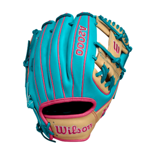 BB GLOVE WILSON A2000 1786 TEAL/BLONDE  11.5&#39;&#39; BS25