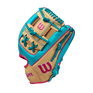 BB GLOVE WILSON A2000 1786 TEAL/BLONDE  11.5&#39;&#39; BS25