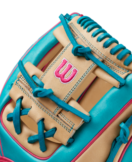 BB GLOVE WILSON A2000 1786 TEAL/BLONDE  11.5&#39;&#39; BS25