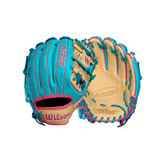 BB GLOVE WILSON A2000 1786 TEAL/BLONDE  11.5&#39;&#39; BS25