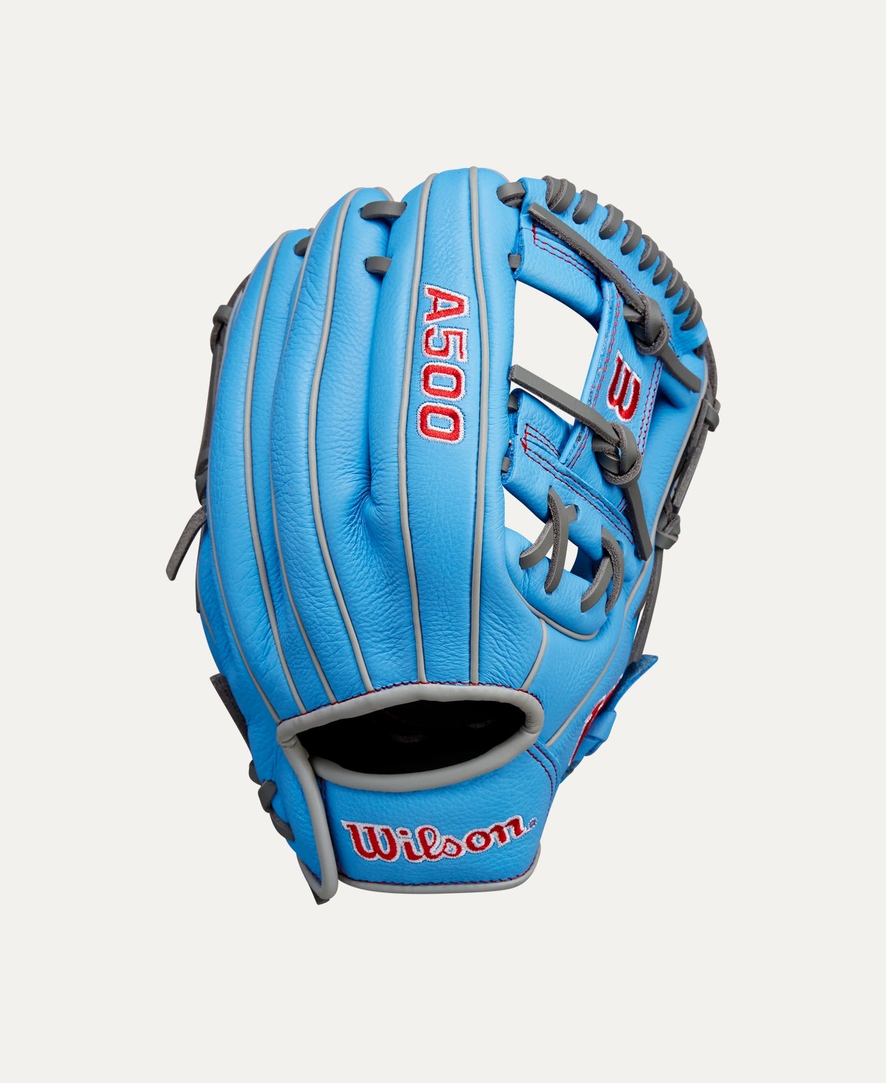 2025 Wilson A500 11" Utility Baseball Glove Right Hand Throw-Blue/Grey/Red