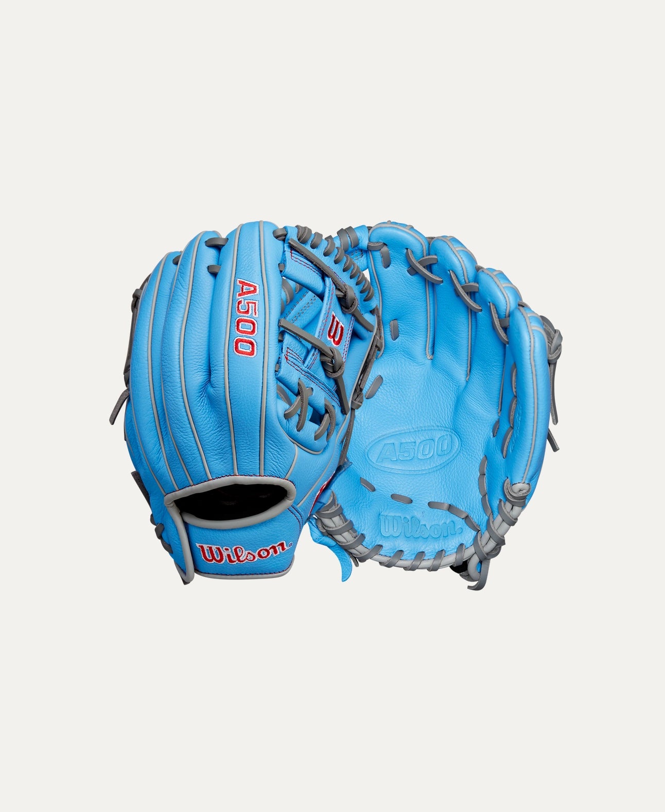 2025 Wilson A500 11" Utility Baseball Glove Right Hand Throw-Blue/Grey/Red