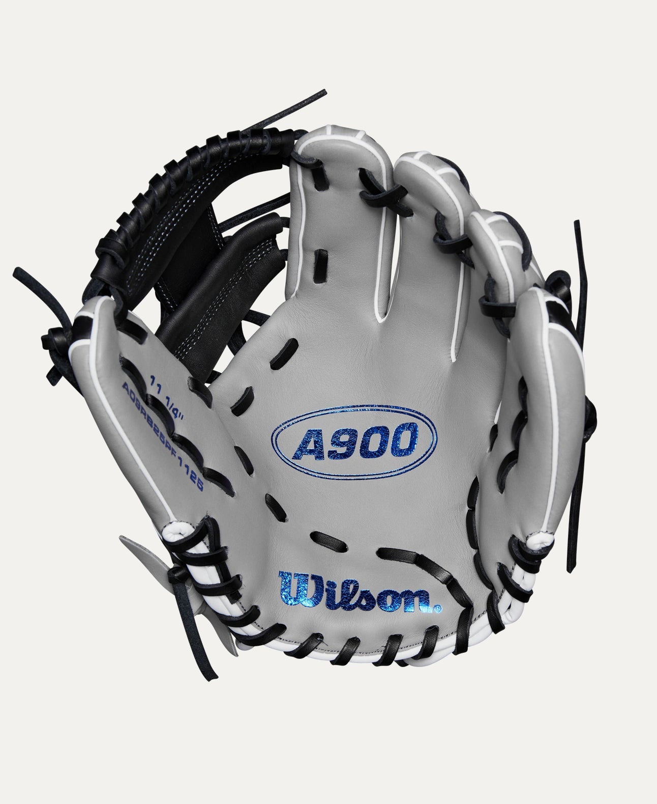 2025 Wilson A900 PF1125 11.25" Infield Baseball Glove Right Hand Throw-Black/Silver/White/Blue