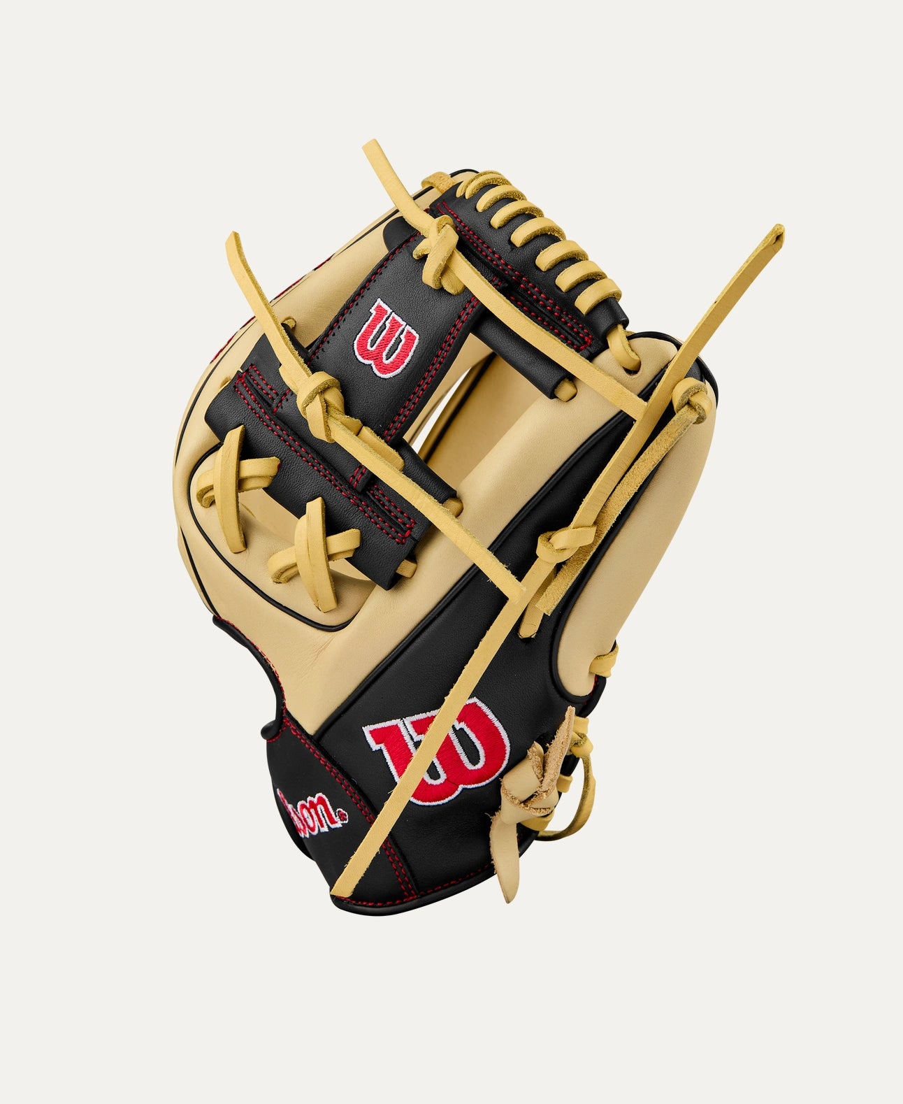 2025 Wilson A900 PF115 11.5" Infield Baseball Glove Right Hand Throw-Blonde/Black/Red
