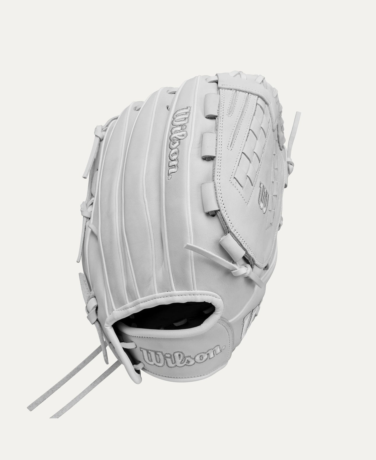 2025 Wilson A1000 V125 12.5" Utility Softball Glove Left Hand Throw- White/Grey