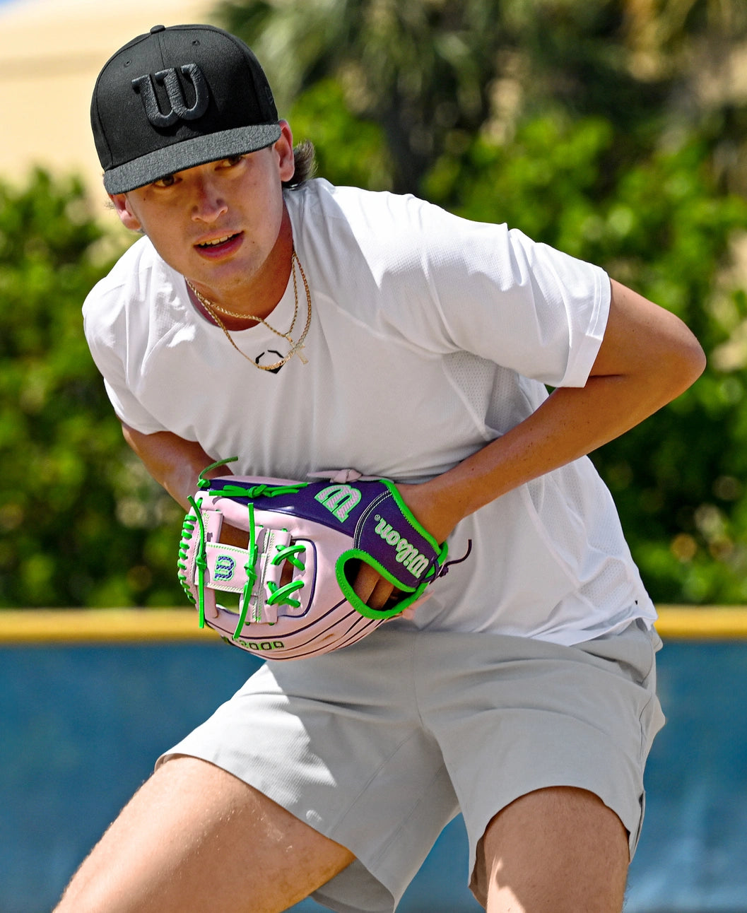 2025 Wilson A2000 1786 Fall 11.5" Infield Baseball Glove Right Hand Throw-Lavender/Purple/Green
