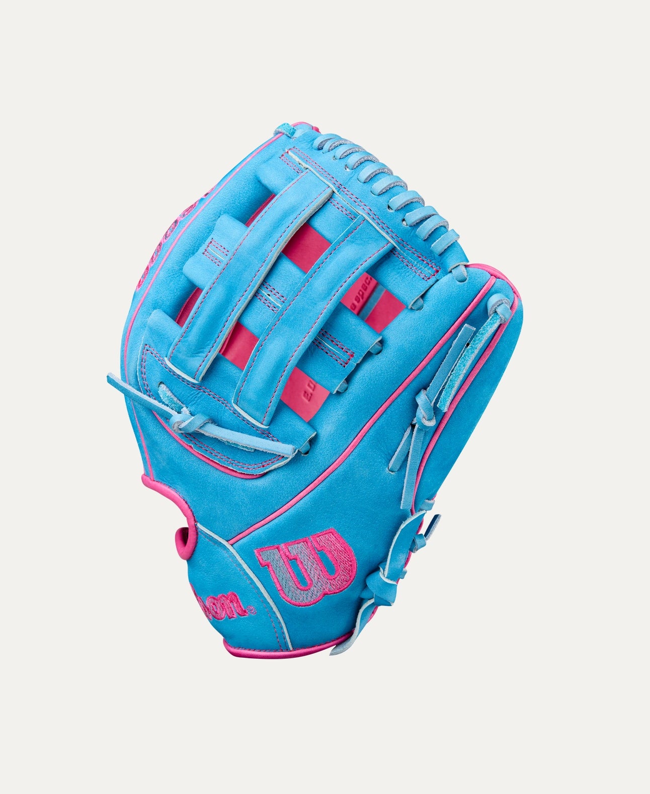 2025 Wilson A2000 Elly De La Cruz GM 12" Infield Baseball Glove Right Hand Throw-Pink/Sky Blue