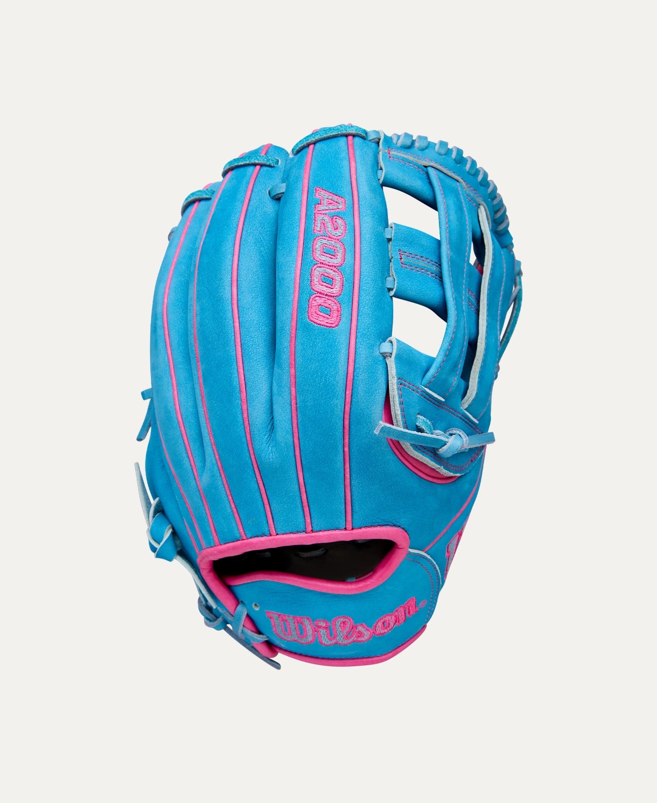 2025 Wilson A2000 Elly De La Cruz GM 12" Infield Baseball Glove Right Hand Throw-Pink/Sky Blue