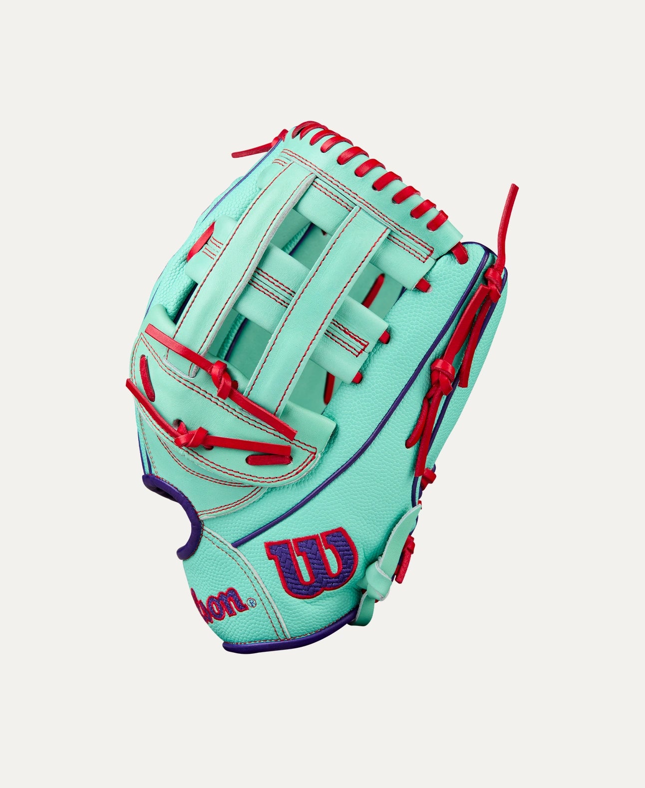 2025 Wilson A2000 1750SS Fall 12.5" Outfield Baseball Glove Right Hand Throw-Seafoam/Red/Purple