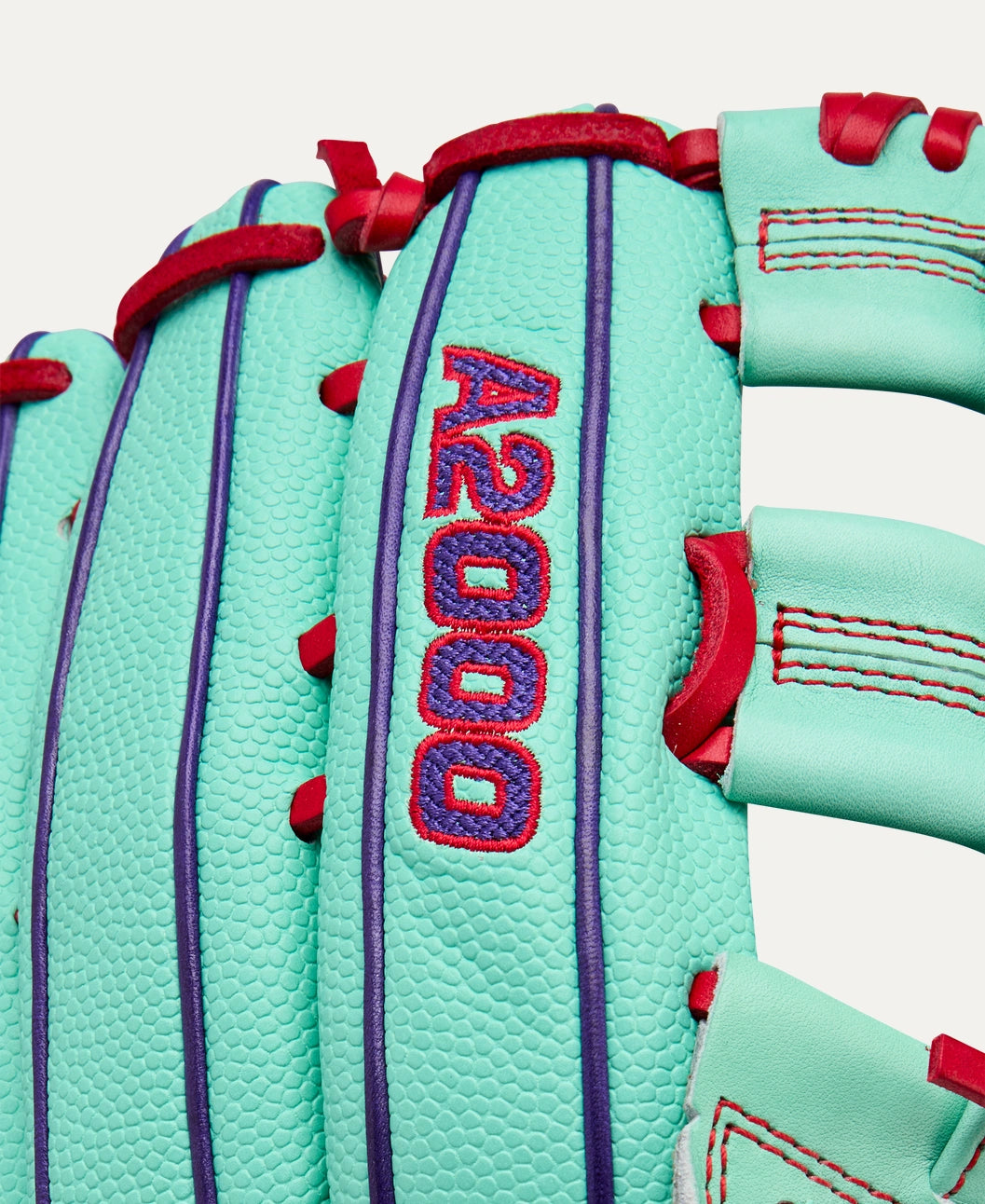 2025 Wilson A2000 1750SS Fall 12.5" Outfield Baseball Glove Right Hand Throw-Seafoam/Red/Purple