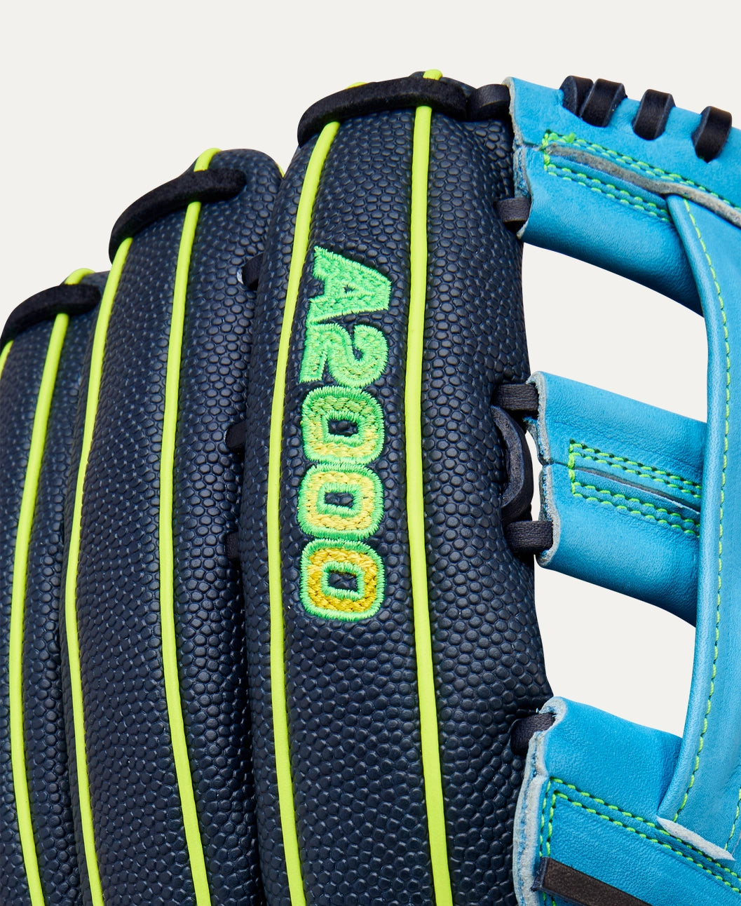 2025 Wilson A2000 Fall PF50SS 12.5" Outfield Baseball Glove Right Hand Throw- Skyblue/Navy SS/Yellow