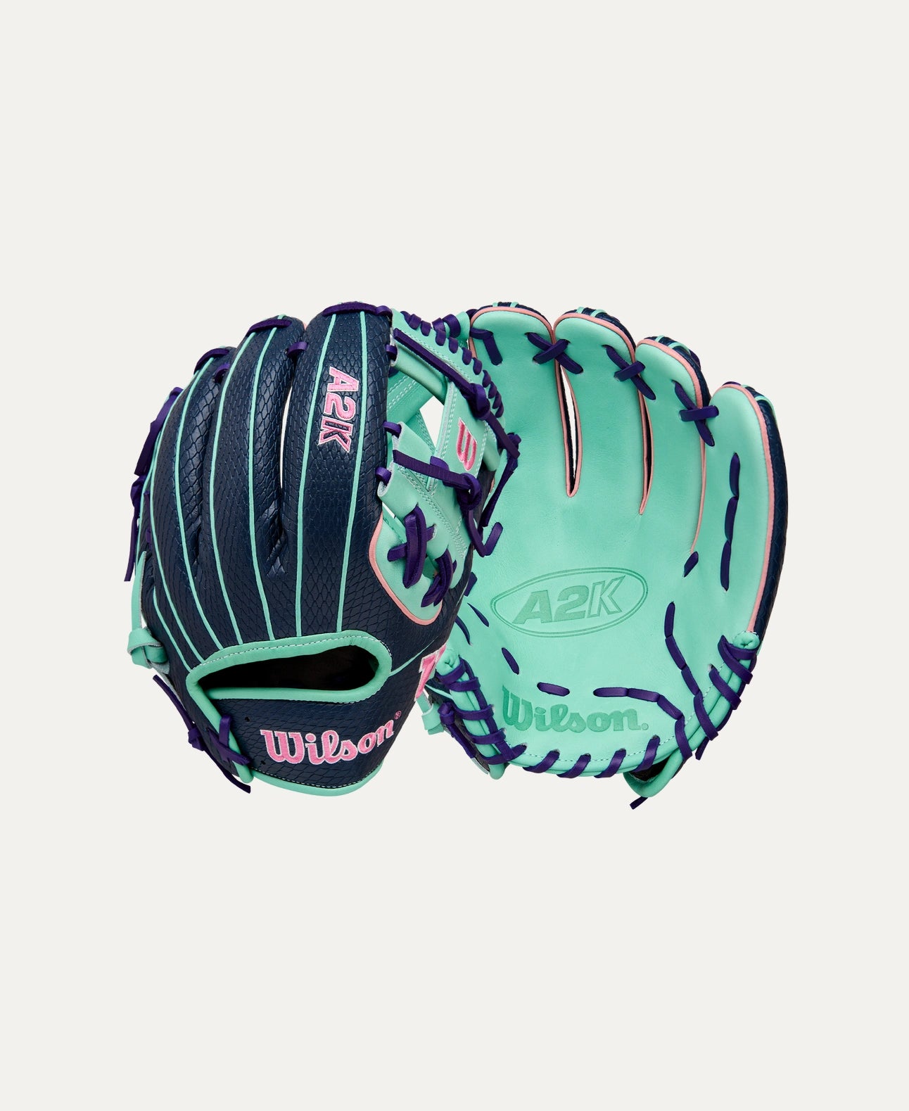 2025 Wilson A2K 1786SS Fall 11.5" Infield Baseball Glove Right Hand Throw-Seafoam/Navysss/Pink/Purple