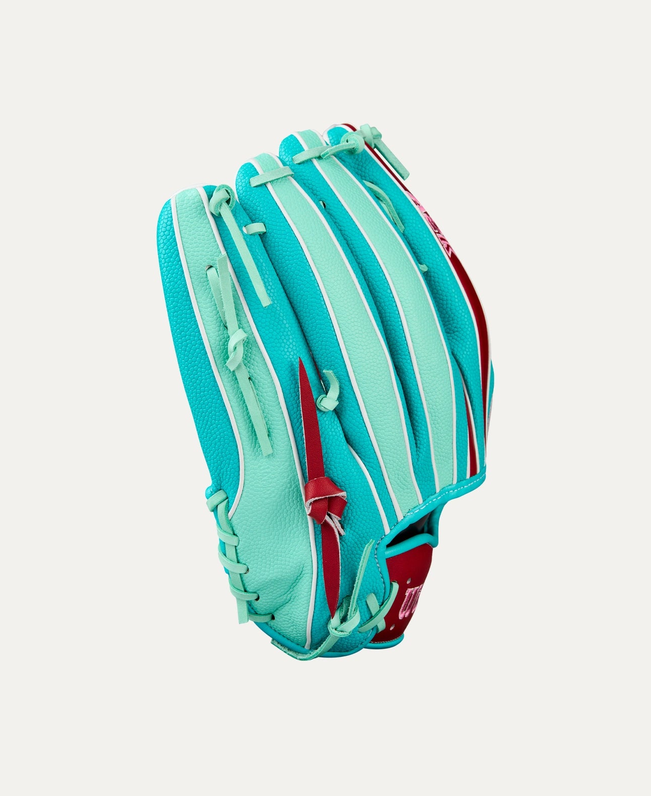 2025 Wilson A2K MY7 12.5" Outfield Baseball Glove- Brick red/Seafoam/Pink/White