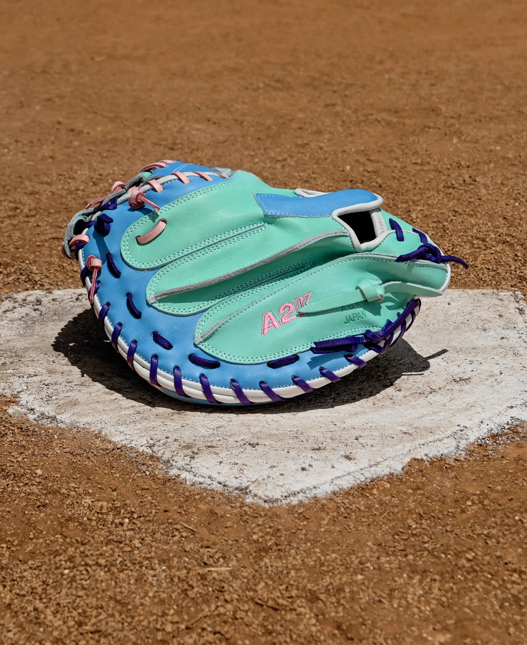 2025 Wilson A2K Fall 1734 34" Catchers Baseball Glove Right Hand Throw - Skyblue-Seafoam-Purple-Pink