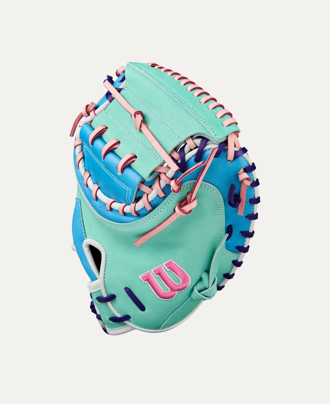 2025 Wilson A2K Fall 1734 34" Catchers Baseball Glove Right Hand Throw - Skyblue-Seafoam-Purple-Pink