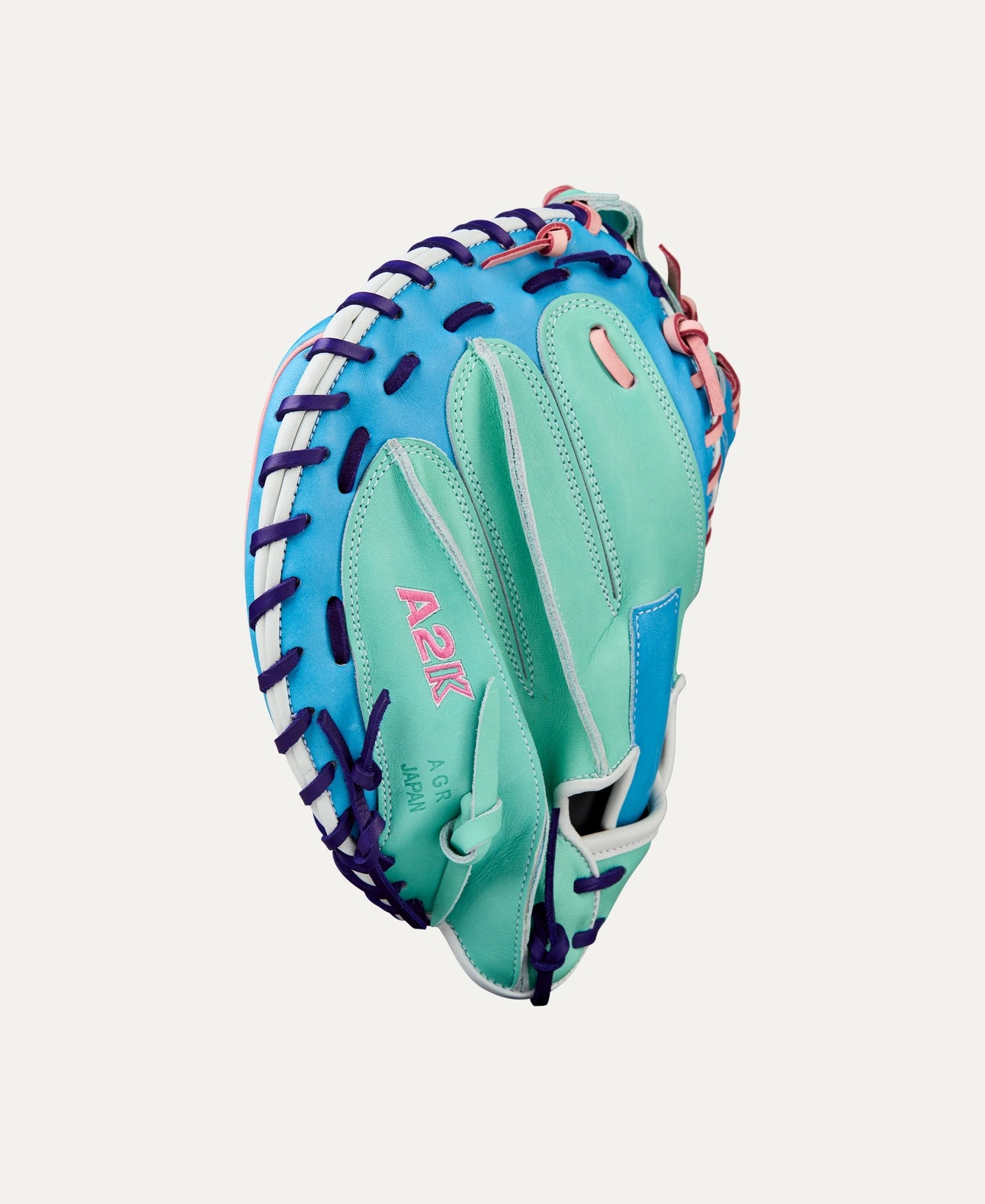 2025 Wilson A2K Fall 1734 34" Catchers Baseball Glove Right Hand Throw - Skyblue-Seafoam-Purple-Pink