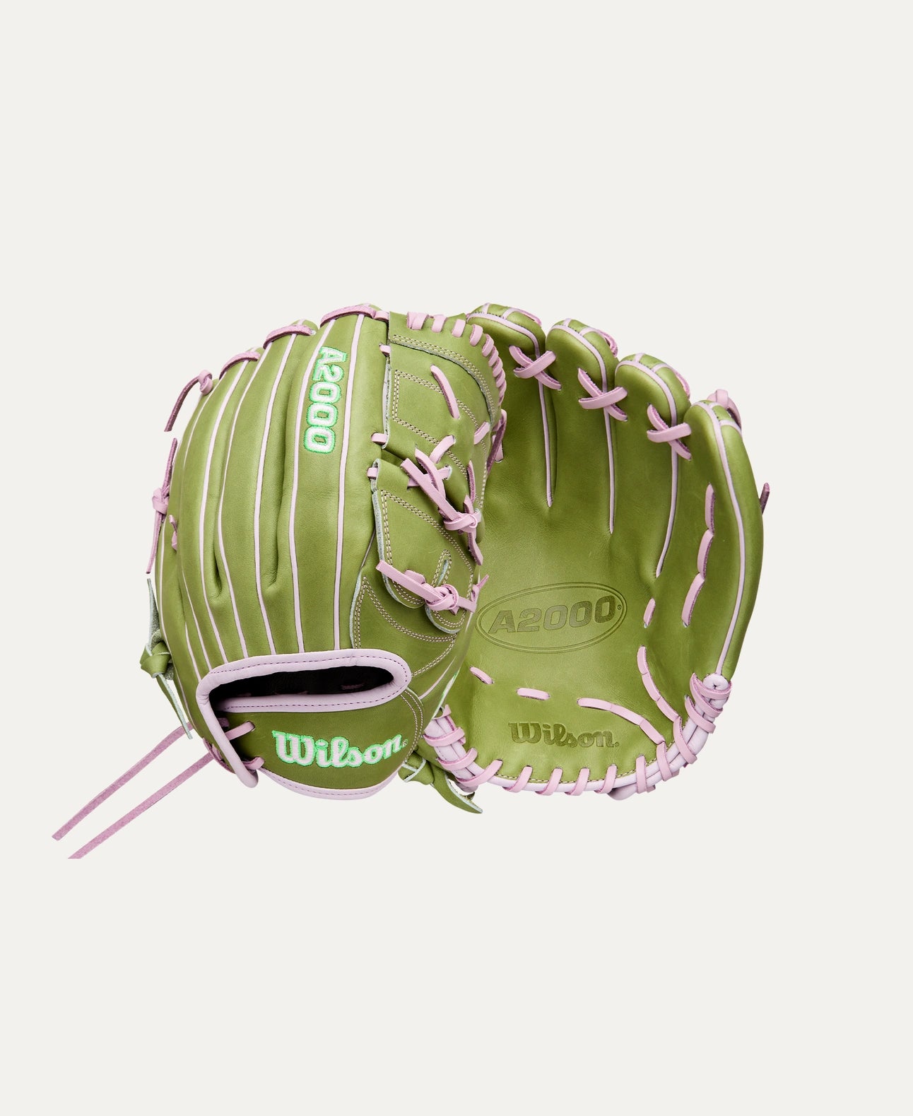 2025 Wilson A2000 MA14 Fall 12.25" Pitchers Softball Glove Right Hand Throw-Green/Lavender/Green