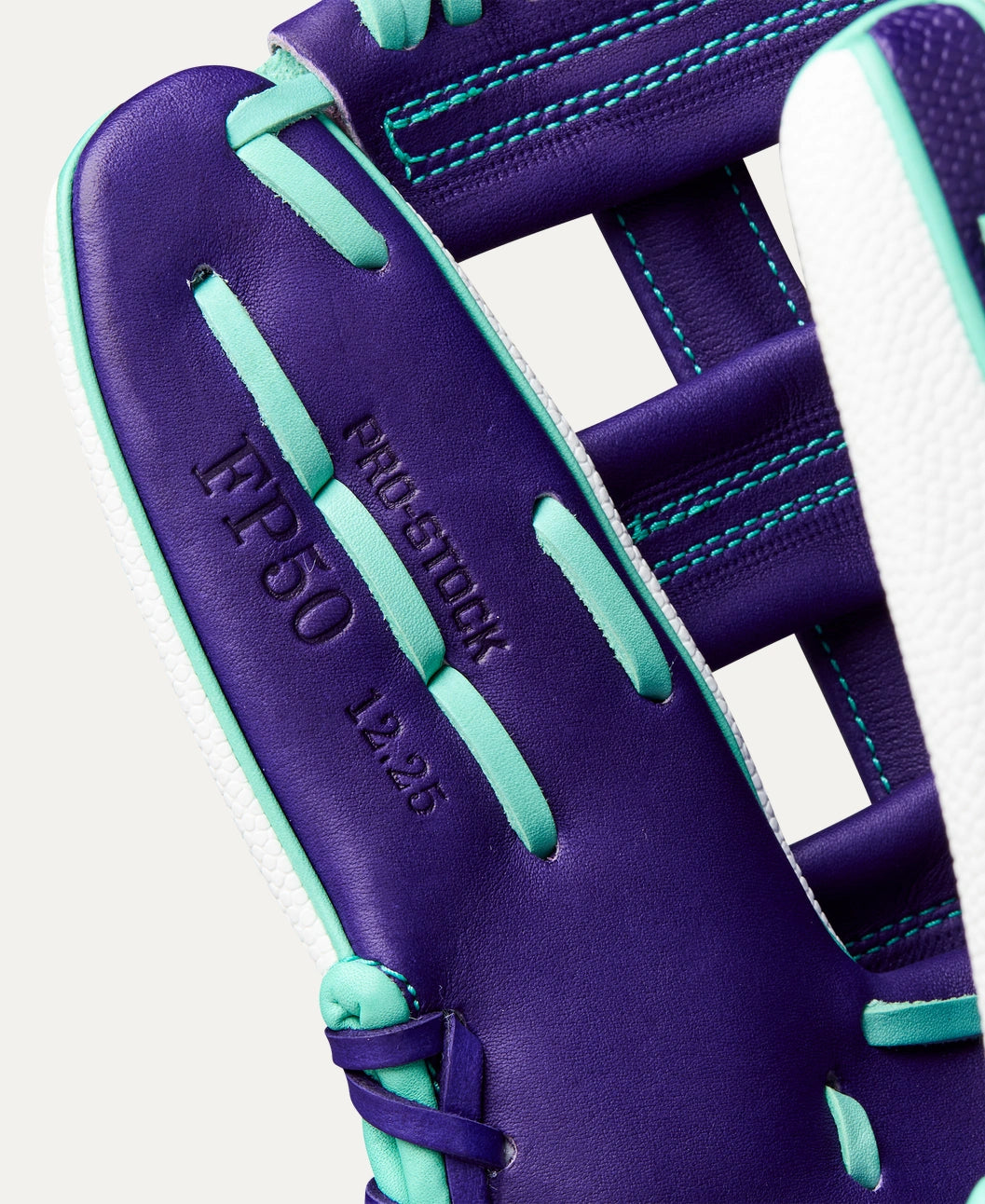 2025 Wilson A2000 Fall FP50 12.25" Outfield Softball Glove Right Hand Throw-Purple/White SS/Seafoam