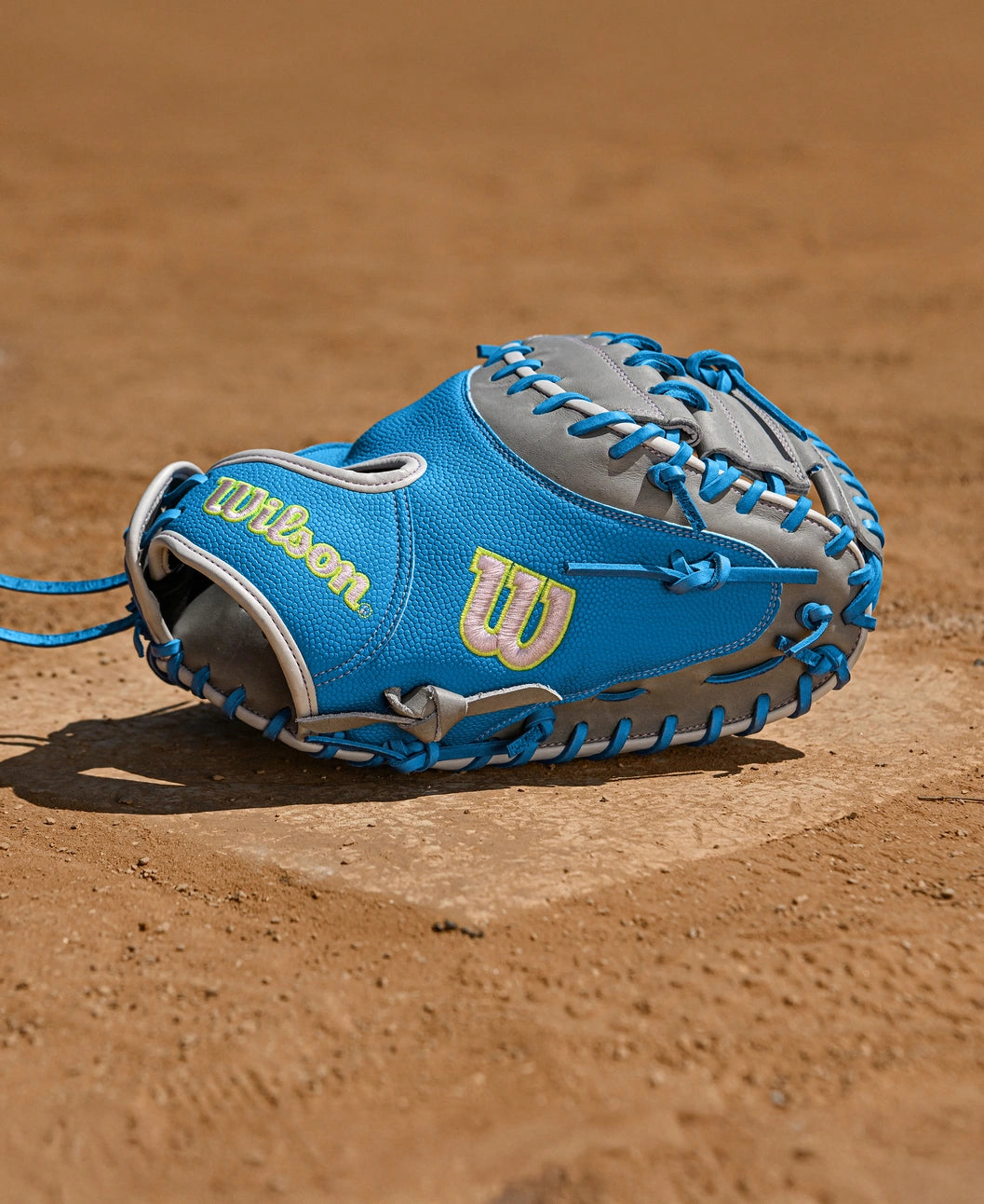 2025 Wilson A2000 FPCM23 Fall 34" Catchers Softball Glove Right Hand Throw-Skyblue/Grey/Yellow
