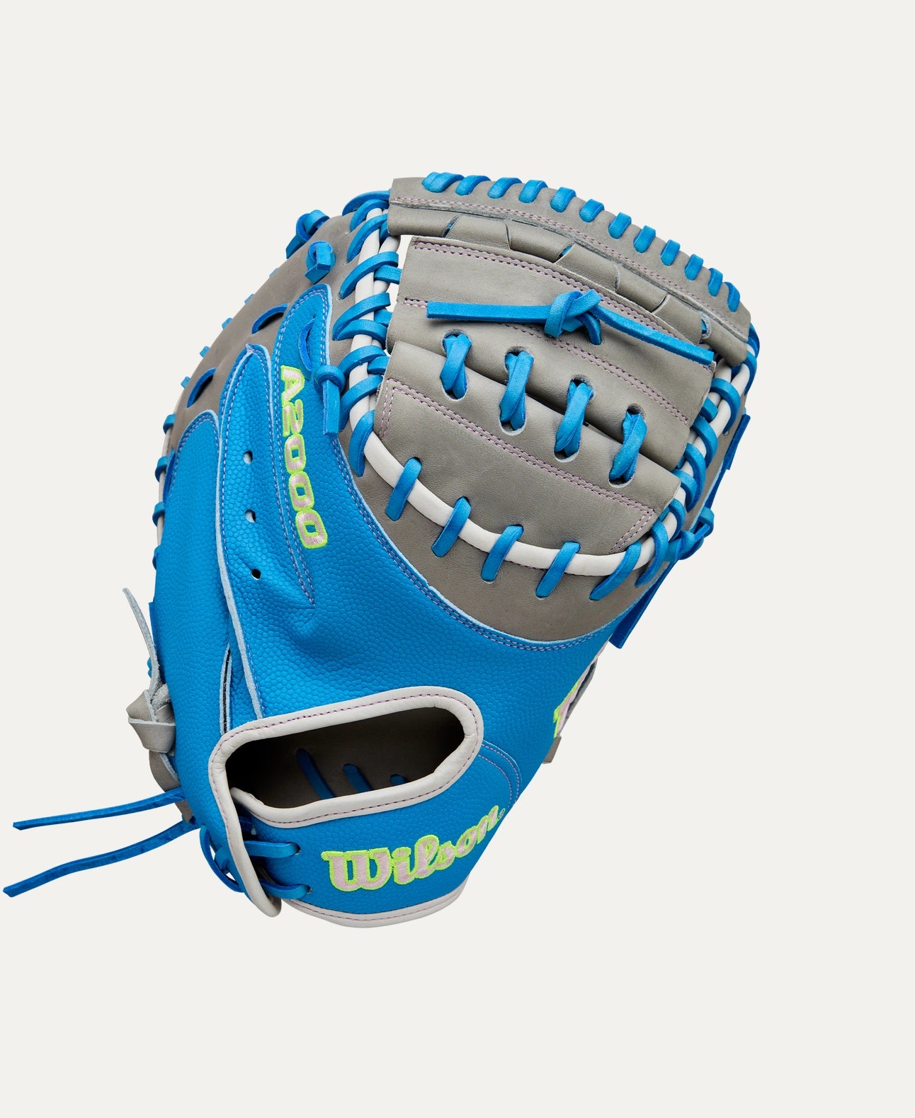 2025 Wilson A2000 FPCM23 Fall 34" Catchers Softball Glove Right Hand Throw-Skyblue/Grey/Yellow