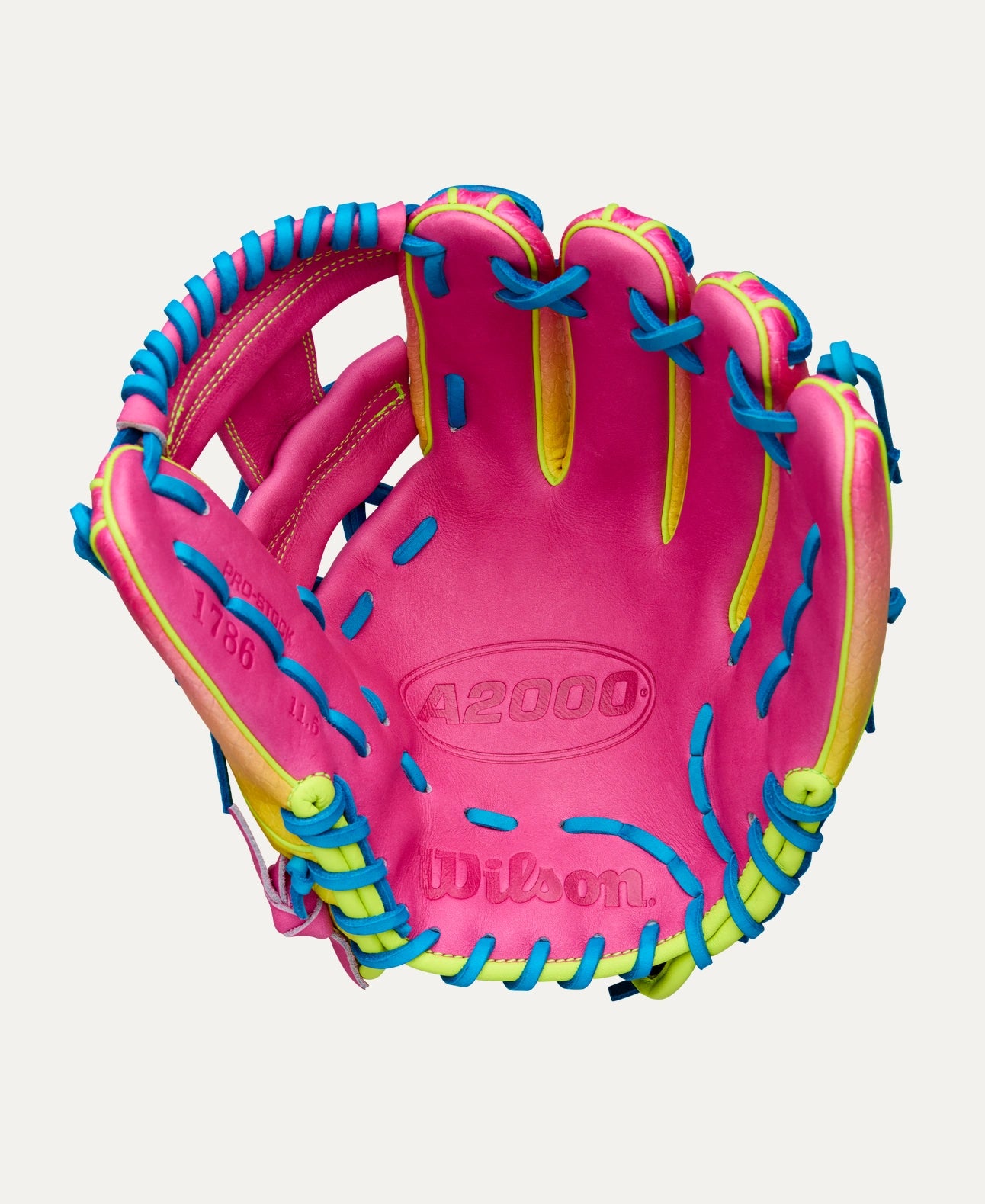 2025 Wilson A2000 1786SS Fall 11.5" Infield Baseball Glove Right Hand Throw-Pink/Lemonade