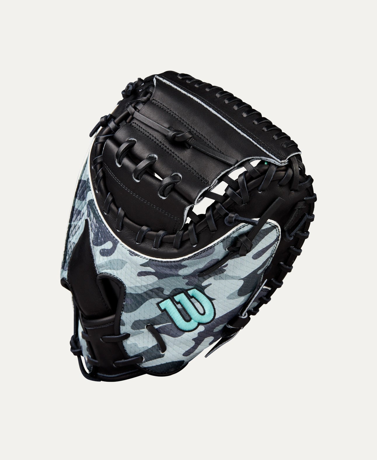 2025 Wilson A2000 Austin Wells Fall AW28 34" Catchers Baseball Glove Right Hand Throw-Black Camo SS/Seafoam