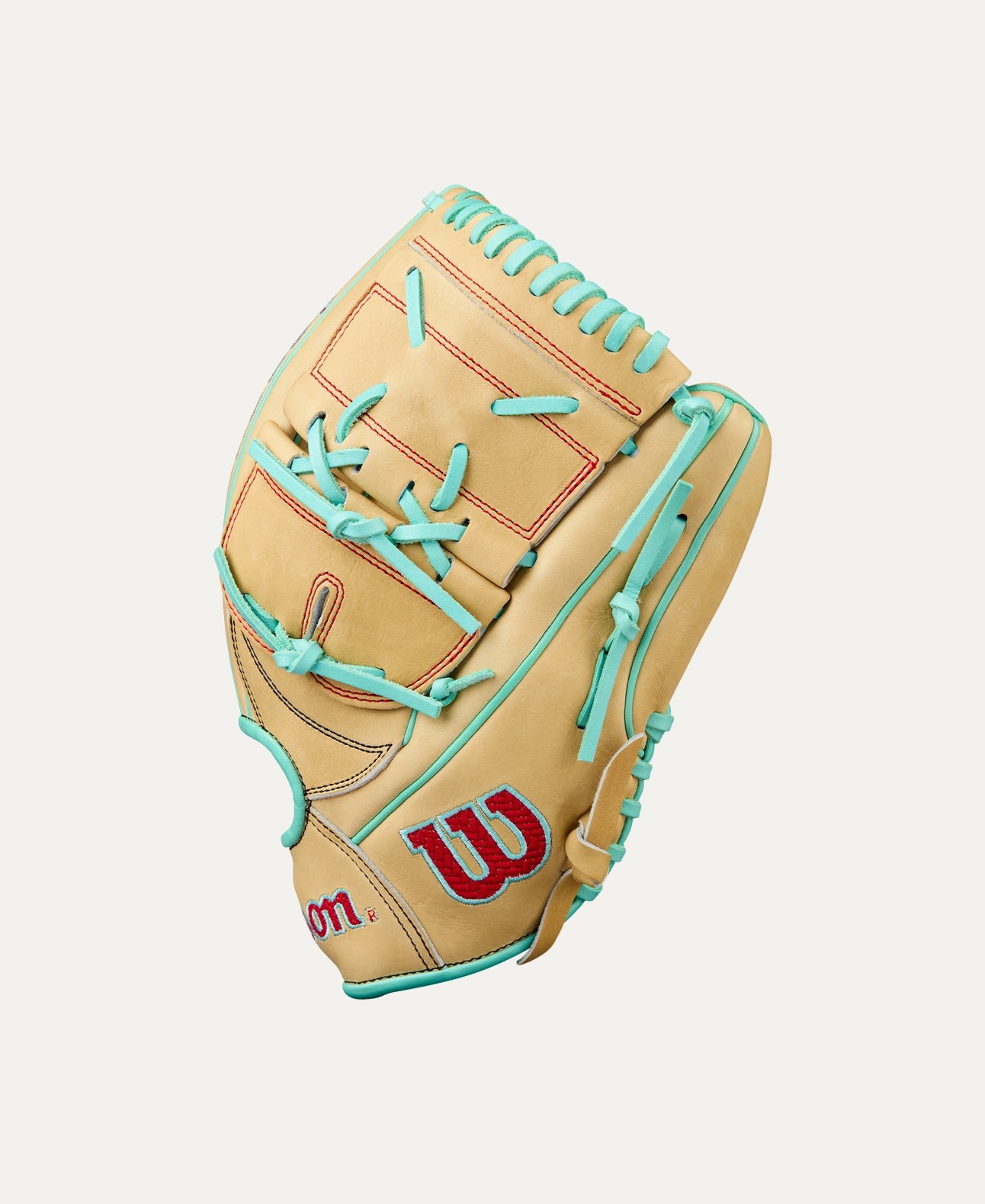 2025 Wilson A2000 B2 Fall 12" Pitchers Baseball Glove- Blonde/Seafoam/Red