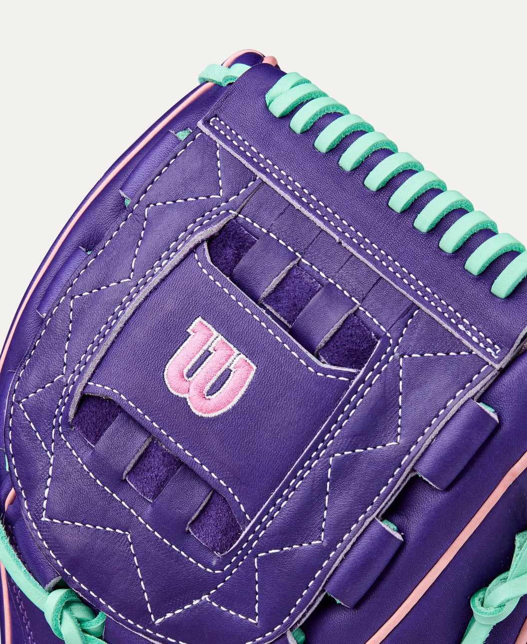 2025 Wilson A2K C12 Fall 12" Pitchers Baseball Glove- Purple/Pink/Seafoam
