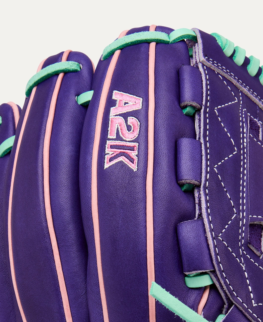 2025 Wilson A2K C12 Fall 12" Pitchers Baseball Glove- Purple/Pink/Seafoam