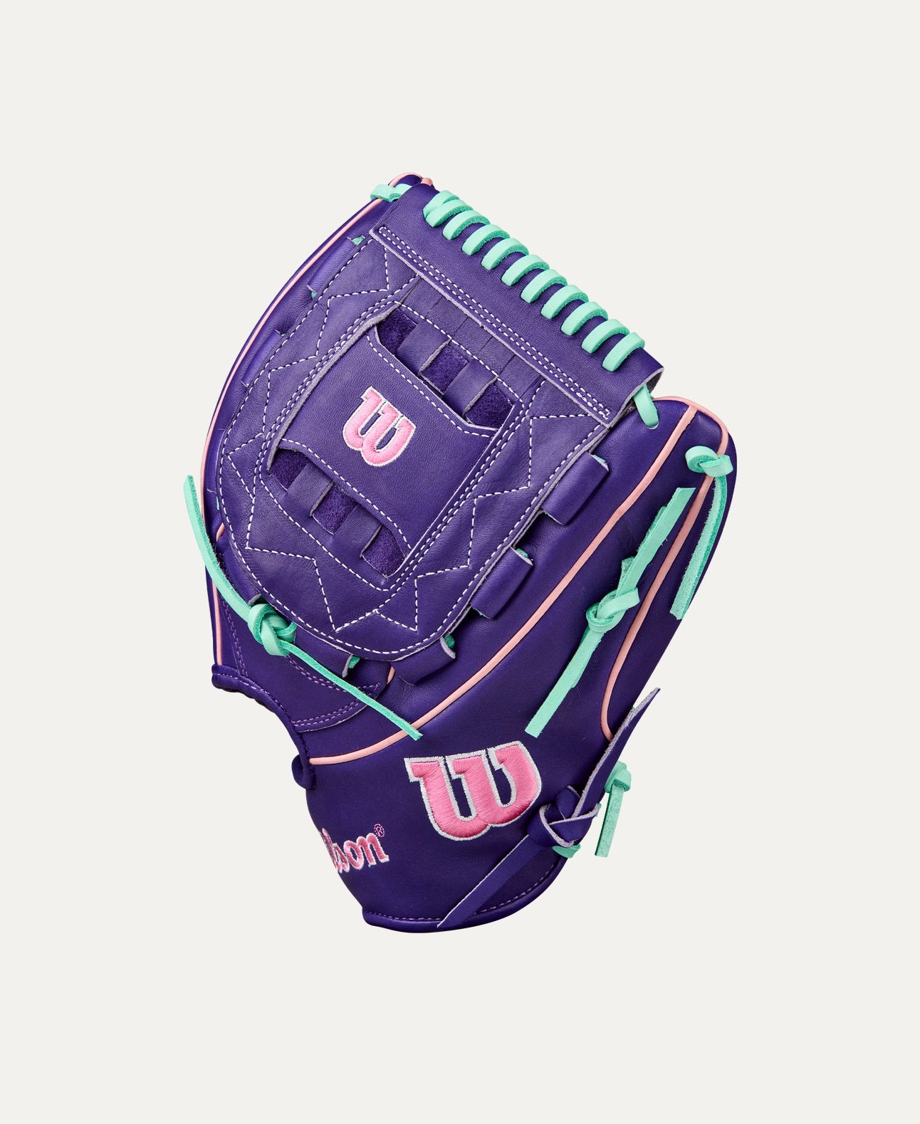 2025 Wilson A2K C12 Fall 12" Pitchers Baseball Glove- Purple/Pink/Seafoam