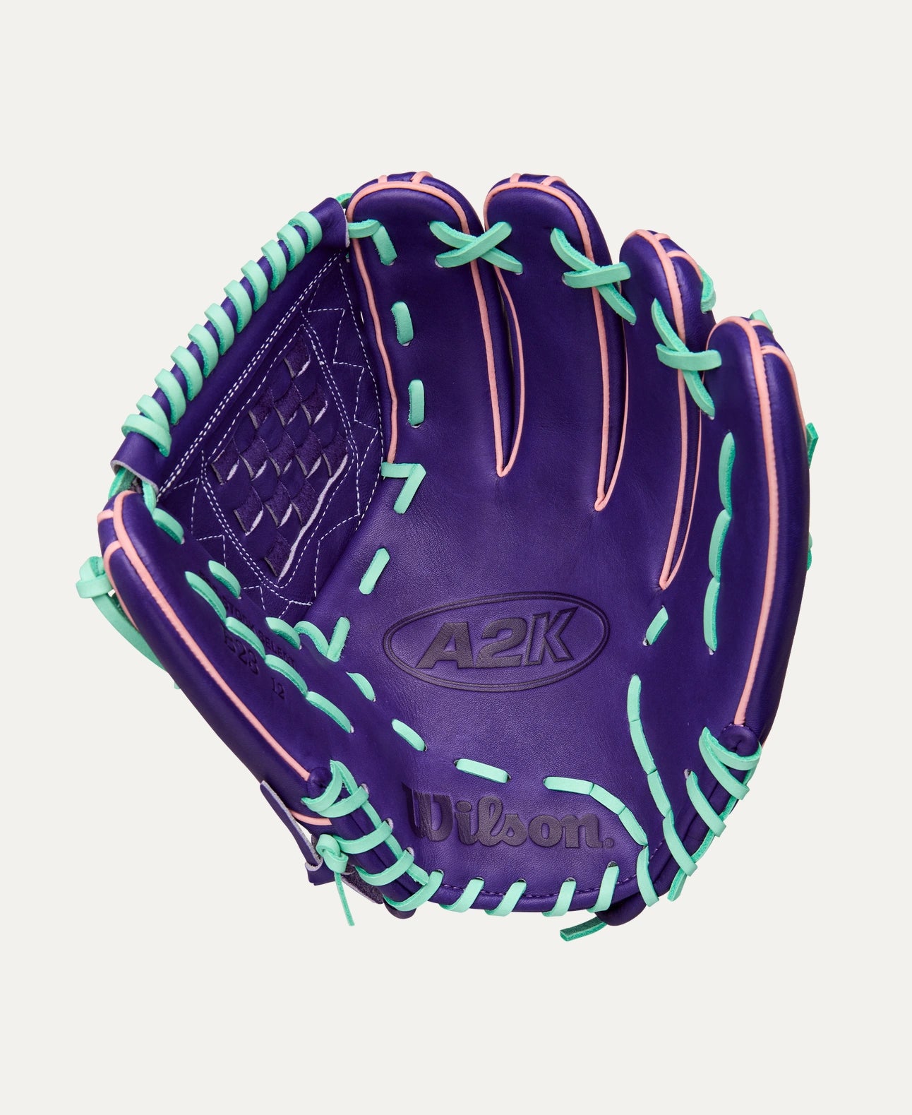 2025 Wilson A2K C12 Fall 12" Pitchers Baseball Glove- Purple/Pink/Seafoam