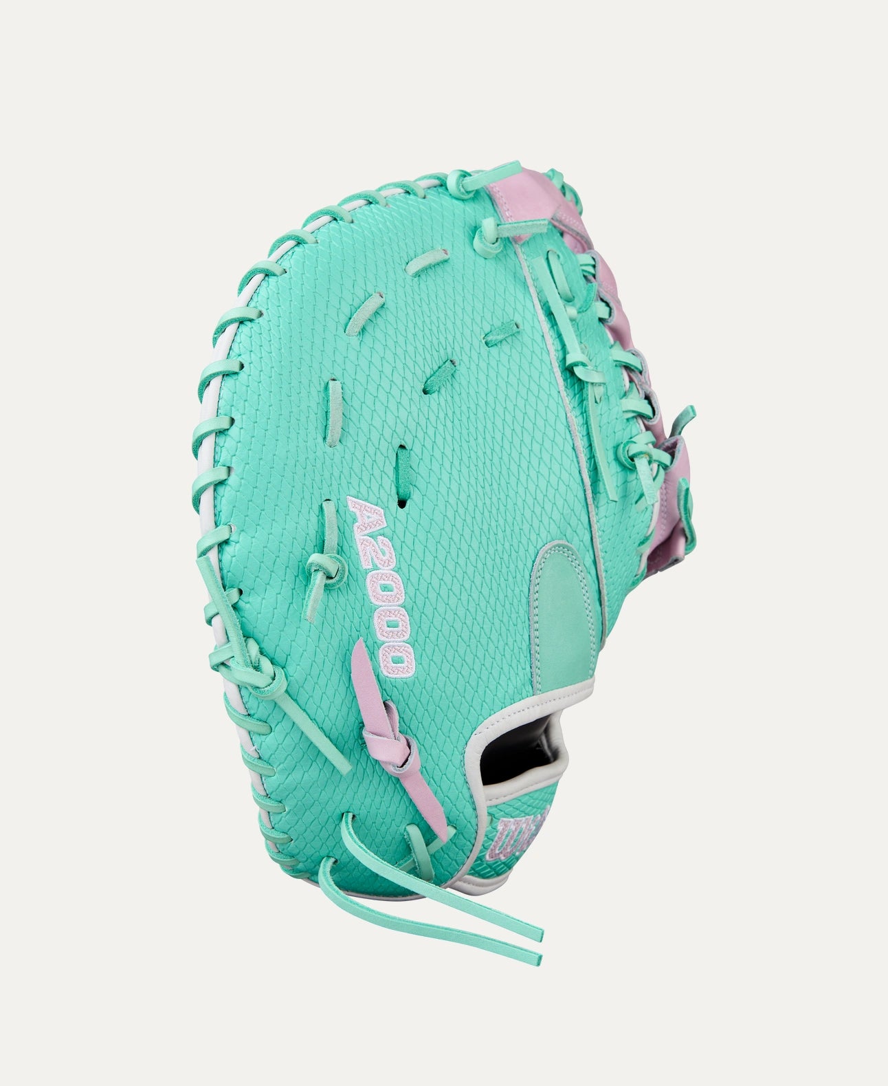 2025 Wilson A2000 FP1620SS Winter 12.5"" First Base Softball Glove- Lavender/Seafoam SSS