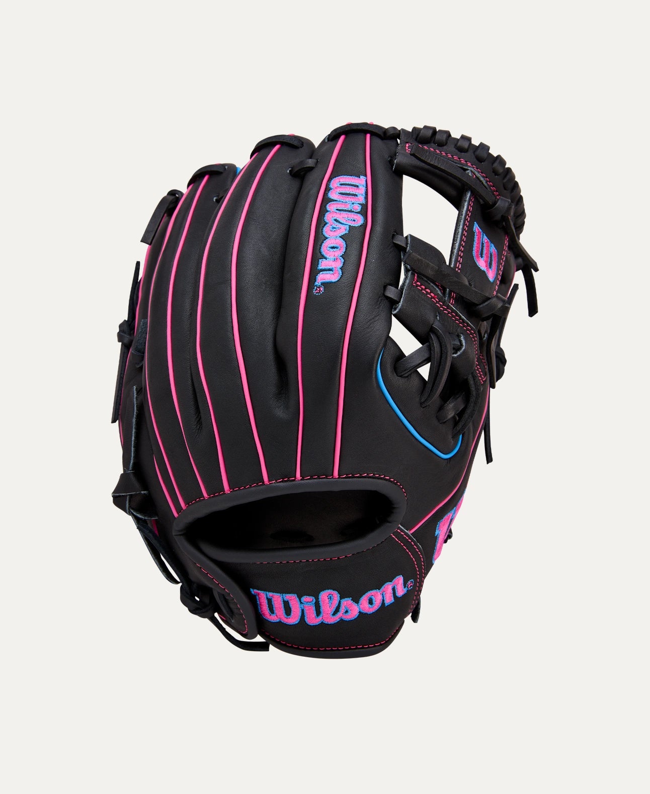 2025 Wilson A1000 11.5" Infield Baseball Glove DP15 Right Hand Throw-Black/Pink