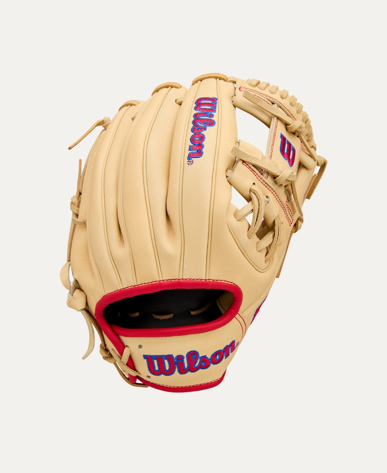 2025 Wilson A1000 1975 11.75" Infield Baseball Glove Right Hand Throw-Blonde/Red/Royal
