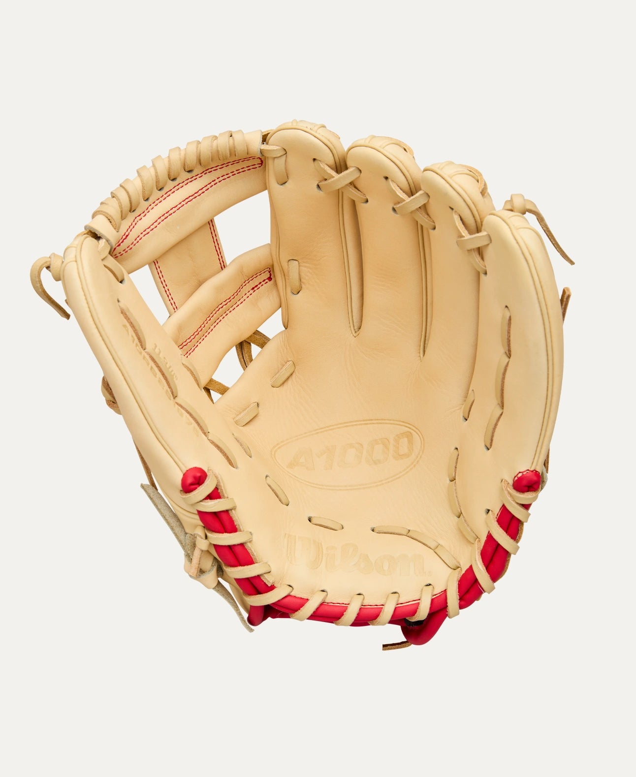 2025 Wilson A1000 1975 11.75" Infield Baseball Glove Right Hand Throw-Blonde/Red/Royal