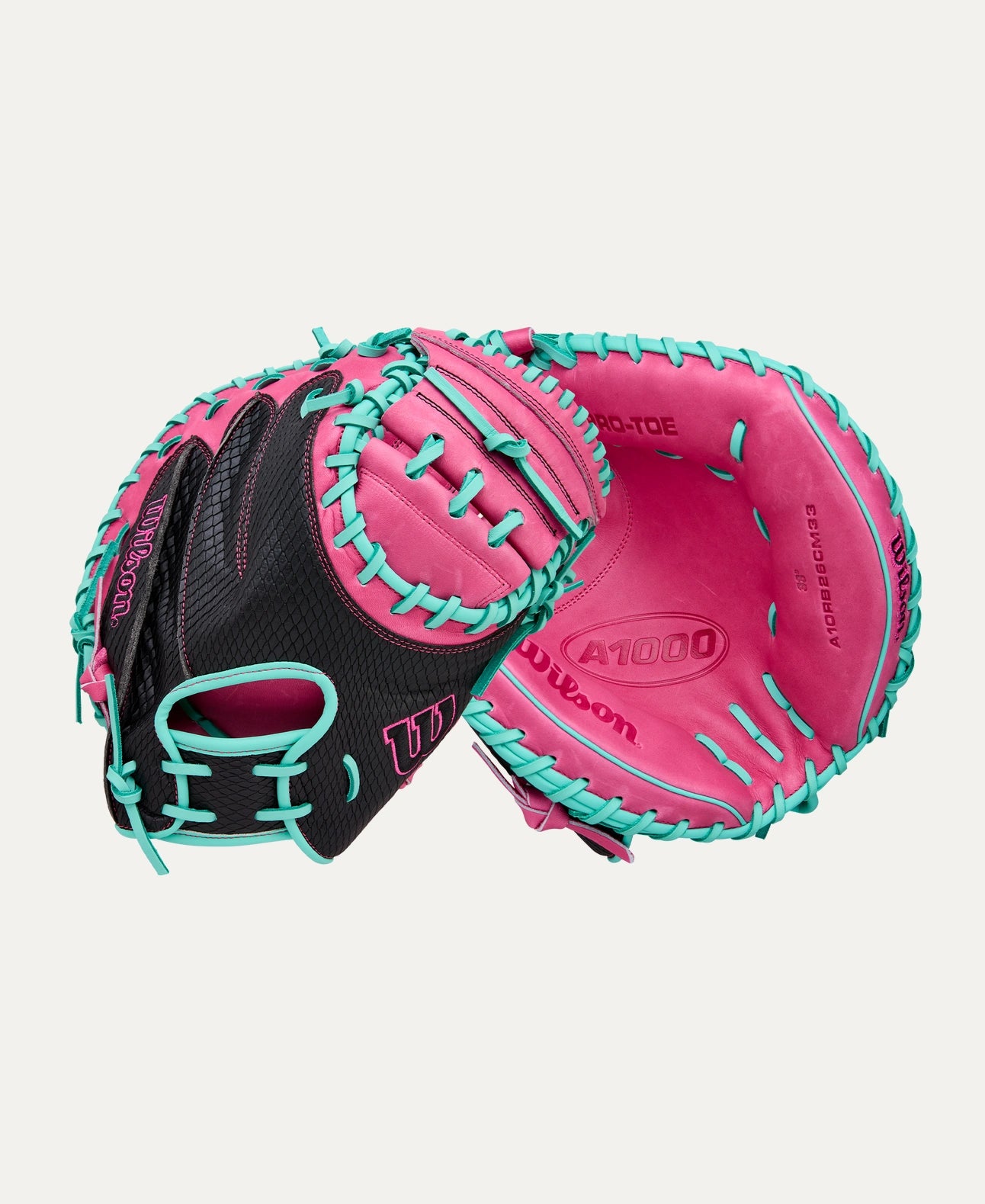2025 Wilson A1000 CM33 33" Catchers Baseball Glove Right Hand Throw-Pink/Black