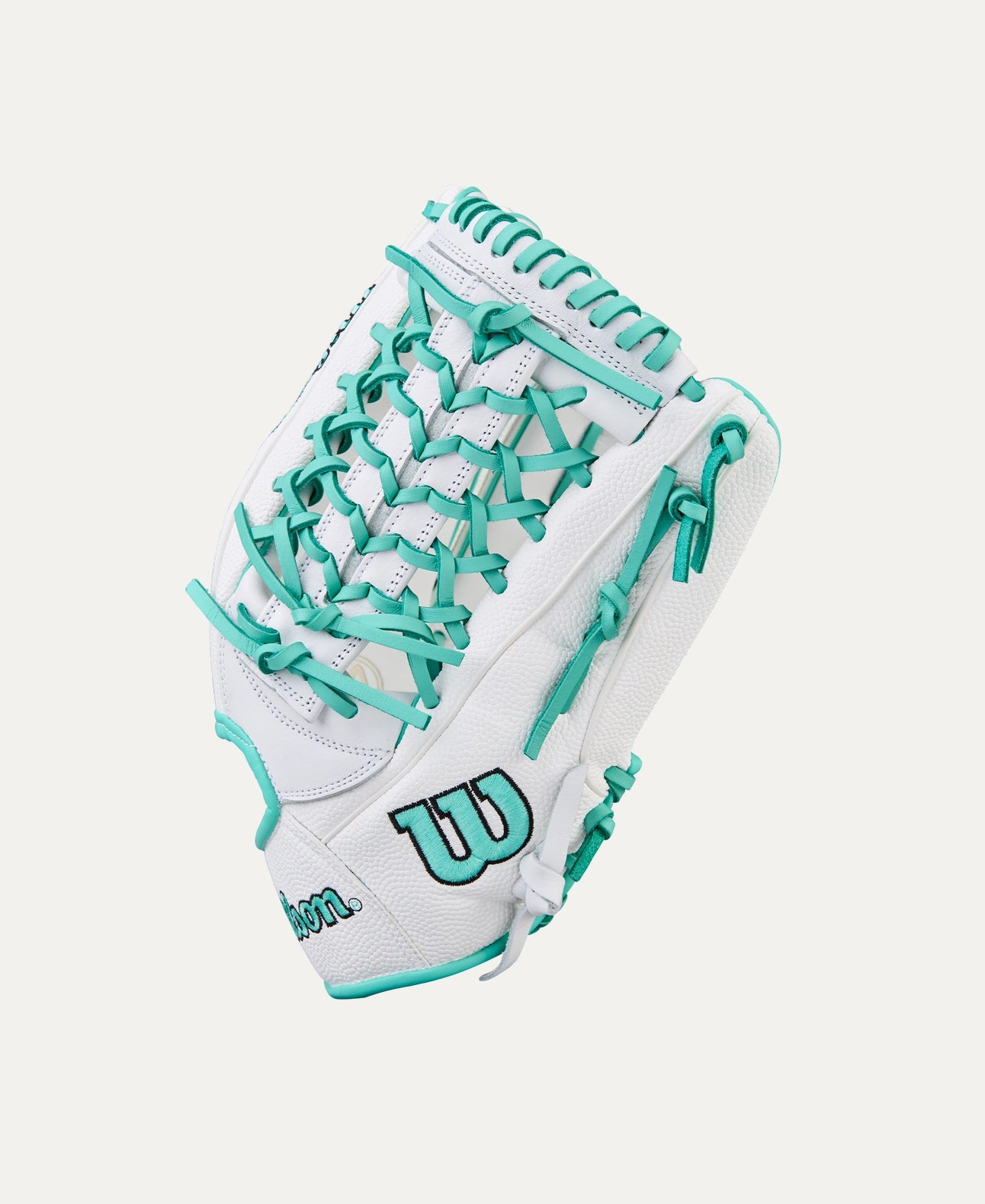 2025 Wilson A1000 T125 12.5" Outfield Softball Glove Right Hand Throw-White/Seafoam